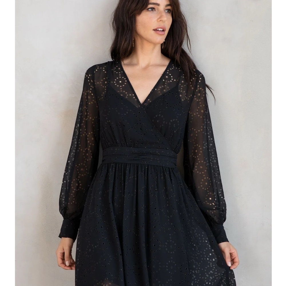 Lovestitch Black Long Sleeve Dress